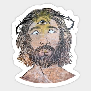 Third Eye Christ Sticker